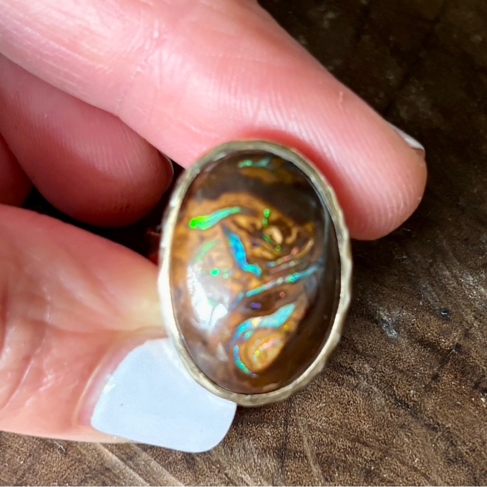 Bahgsu Jewels Boulder Opal Ring